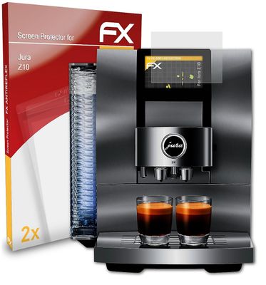 atFoliX 2x beskyttende film kompatibel med Jura Z10 pansret film matt &shockproof 05 FX ANTIREFLEKS