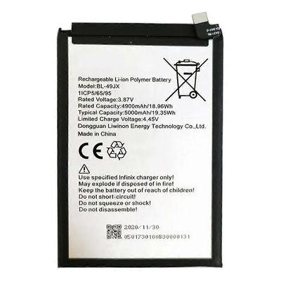 Infinix Note 10 Pro/11 Pro 3.87V 4900mAh Li-polymeeriakkukokoonpano (koodi: BL-49JX)