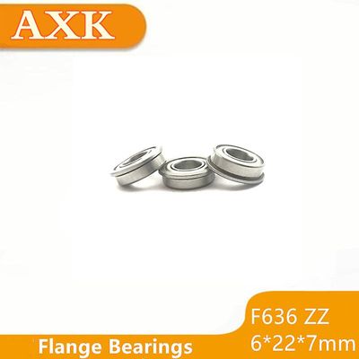Udsalg Tidsbegrænset F636 Abec-3 (10stk) (f636zz) (6x22x7mm) Flange Metal Shielded Ball Bearing 6*22*7mm