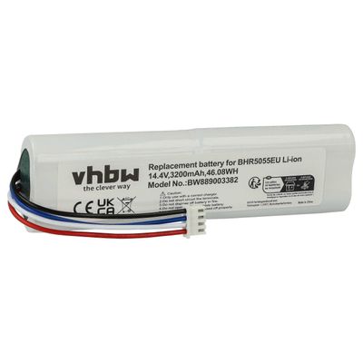 vhbw-akku, joka on yhteensopiva Xiaomi BHR5055EU: n, Mi Robot Vacuum Mop 2: n STYTJ03ZHM robottipölynimurin kanssa (3200mAh, 14.4V, Li-ion) ilman v...