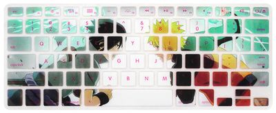 Velegnet til Macbook Apple Notebook Keyboard Film 13air/15/17pro farverige mønster tastatur beskyttende film ninja