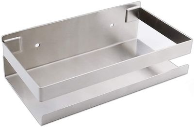Linkrunning Badeværelse Væghylde 20-40cm Moderne Mat Sort Badeværelse Køkken Bruser Børstet20 * 10,5 * 6cm