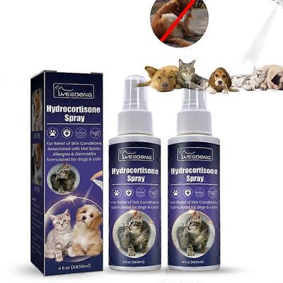 2x lemmikkieläinten punkkien poistovoide kutinaa estävä voide Estä sienet Ärsytyksen lievitys Kissan infektiot Kontrollikoirat Punkkihoitovoide