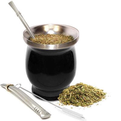 Perinteinen Yerba Mate -kuppi, 8 unssin tilavuus, perinteiseen tyyliin juotava