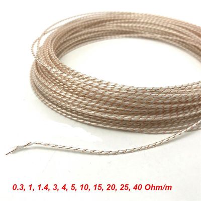 5-10m 5v 12v 24v 36v 48v lavspent varmetråd elektrisk varmekabel for teppe bilvarmesete 10 Ohm