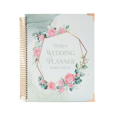Blomster Bryllup Planner Bog Bryllup Arrangør Brude Journal Planlægning Dagbog Book hvid 1