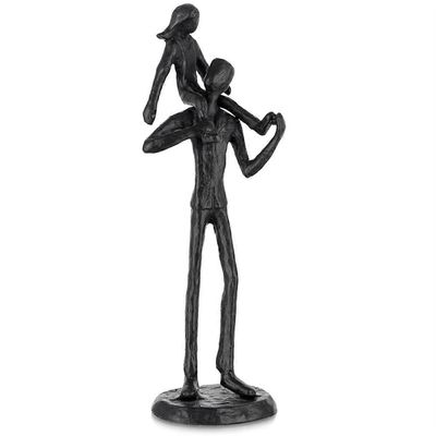 Isä Lahjat tyttäreltä - Isä Tytär Rautahahmo Isä Tytär LoveVeistos koristelu F: lle Musta