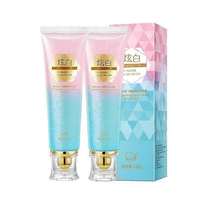 1-3X Niasiiniamidivalkaiseva hammastahna, Luonnollinen Niasiiniamidihammastahna, Hampaiden valkaisuun 2pcs