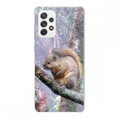 Crazy Kase Cover Til Samsung Galaxy A72 lavet af fleksibel silikone 1 mm, egern