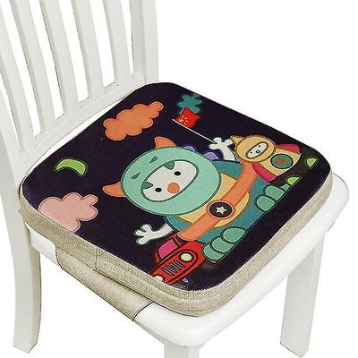 Baby Dining Pude Børn Øget Stol Pad Justerbar aftagelig højstol stol selepude siddestol til babypleje Midnat eventyr Cushion-5cm