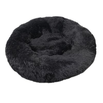 Eveltek Rund behagelig blød seng til katte Sort 120CM*120CM