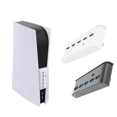Ps5-spillekonsol Usb Hub Digital Game Host Hub Højhastighedsadapter splitter Hvid