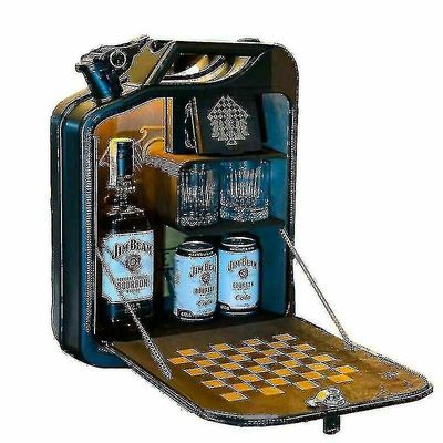 Mobile Bar Canister Cabinet Whisky Wine Can Arrangør Mini Bar Gift Gass Skap Bar Gift Jerry Can Free