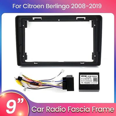 JIULUNET För Citroen Berlingo 2 B9 2008 - 2019 Bilradio Instrumentpanel Ram Nätsladd CANBUS