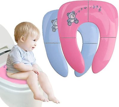 Sammenklappeligt toiletsæde Toilet reducerer sikkerhed Bærbar gryde Børn Wc Rejsende Rumovertræk Naigurian og opbevaringstaske til baby dreng pige,...