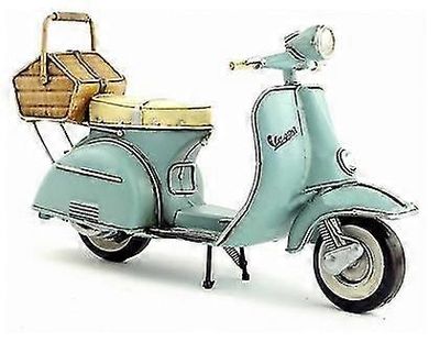 1:12 Vespa Malli Vaaleanpunainen sininen vuosikerta 1955 Italia Vanha auto Metallilelu 2 pyörää Moottoripyörämalli Moottori lapsille Lelut Lahjat I...
