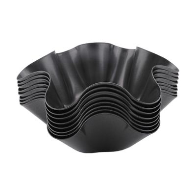8 Pakkaus Tortilla Bowl Muotit Täydellinen Tortilla Pan Shell Tortilla Pan Maker Salaattikulho musta