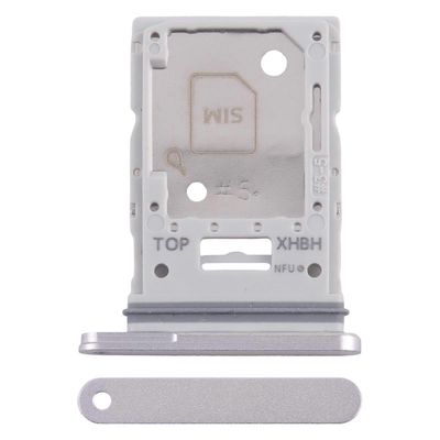 Samsung Galxy Tab S10+ / S10 Ultra SM-X820 / X826 / X920 / X926 SIM + Micro SD -korttikelkka Hopea