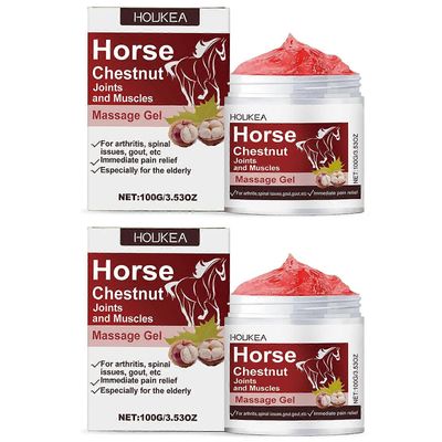 1-3X hevoskastanjan nivel- ja lihashierontageeli, luonnollinen niveliä lievittävä hierontavoide ulkoiseen käyttöön 2pcs