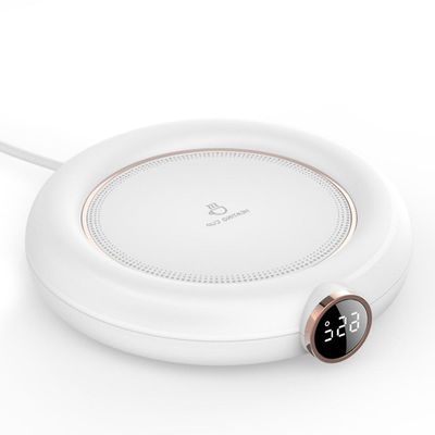 Sevenday Lämmitys kahvimuki lämpimämpi tyyny usb sähköinen juoma lämmitetty lasinalus automaattisella sammutuksella kolme lämpötila-asetusta Valkoinen