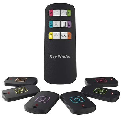 ILWHE Key Finder Locator, Item Locator Trådløs RF Item Tracker med 115 fot rekkevidde fjernkontroll sender og 6 mottakere