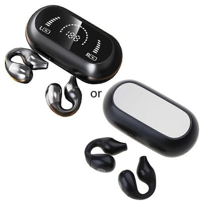 S03 langattomat kuulokkeet urheilukuulokkeet Clip-on TWS kuuloke universaali puhelimille Musta