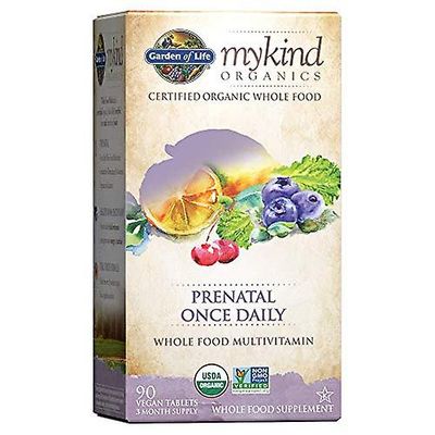 Garden of Life mykind Organics kerran päivässä synnytystä edeltävät vitamiinit - 90 tablettia