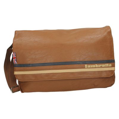 Mens Lambretta Casual skuldervesker JBLAMB21 med Union Jack Tan ONE SIZE