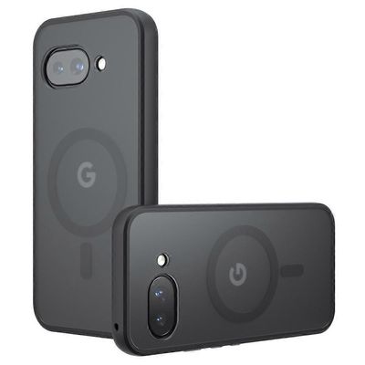 Google Pixel 9a -kotelolle, joka on yhteensopiva MagSafe TPU:n + PC:n mattapintaisen kosketuspuhelimen kuoren kanssa