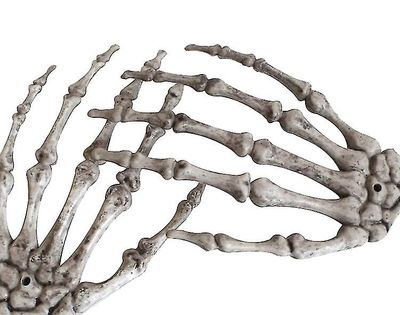 Barsinfi Et par Halloween realistisk livsstørrelse skelet hænder plast falske menneskelige hånd 10*15.5cm