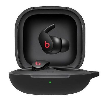 Yhteensopiva Beats Fit Pro TWS Bluetooth-kuulokkeiden latauskotelon suojakotelon kanssa Silikoninen pudotussuojaholkki Musta