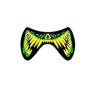 Monster Print Led lysende blinkende ansigtsmaske
