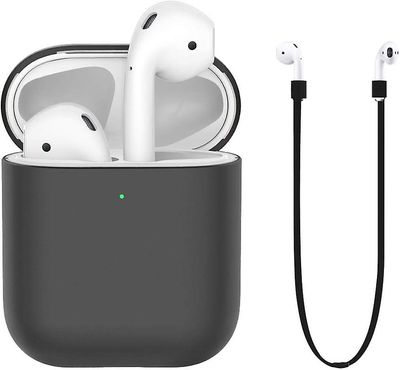 AIR Stødsikkert beskyttelsesetui til Airpods 1 AirPods 2 sort