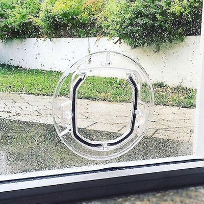 Kirkas lasi lemmikkiovi 30cm * 30cm * 4cm valikoiva sisäänkäynti, helppo asentaa, manuaalinen lukitus, energiatehokas