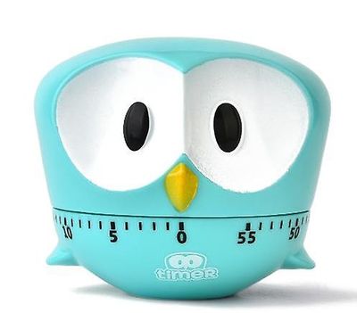 Handuo Cartoon Animal Big-eyed Eagle Timer Køkken Vækkeur blå