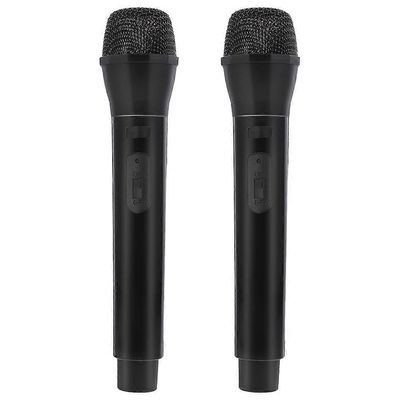 Lasten Mikrofoni Leikkiä Ulkona Juhlat Simulaatio Mikrofoni Lelu 23.00X5.00X5.00CM 2Pakkaus Musta