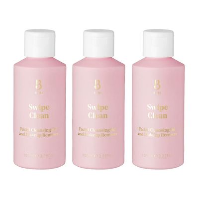 BYBI_ 3 x Bybi Swipe Clean Facial Cleansing Oil og Makeup Remover 100ml 300ml