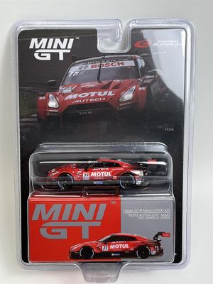 Nissan GTR Nismo GT500 23 Motul Autech GTR 2021 1:64 mittakaava Mini GT MGT00595L