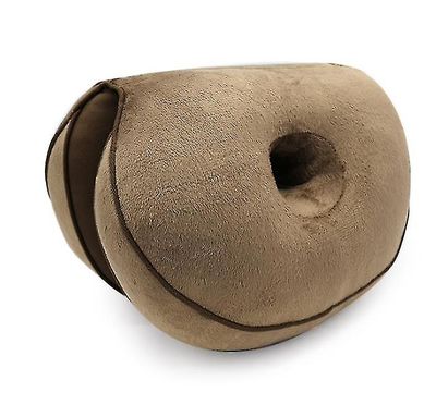 Coosilo Multifunktionel dobbeltfoldet komfortsædepude, memory foam baldepude kaffe