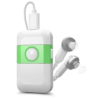 Healthtree ladattavat taskukuulolaitteet Digitaalinen äänenvahvistin Audifonos vanhuksille kuurous Vaikea kuulon heikkeneminen USB Kaksi kuulokemik...