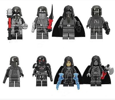 8kpl Star Wars -sarjan mini tumma jedisoturi Galindan iskusotilas miniatyyri kootut rakennuspalikat Lapset