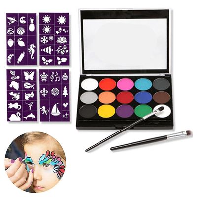 Mikasa Body Børns Make-up Farver, 15 farver Make-up Palette