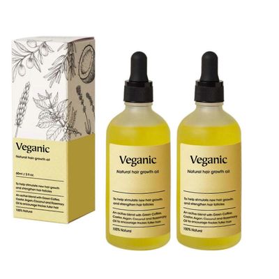 Hiusten kasvuöljy Vegaaninen hiusten kasvuöljy Luonnollinen vegaaninen hiusten kasvuöljy kuiville ja vaurioituneille hiuksille Vegaaninen hiusten k...