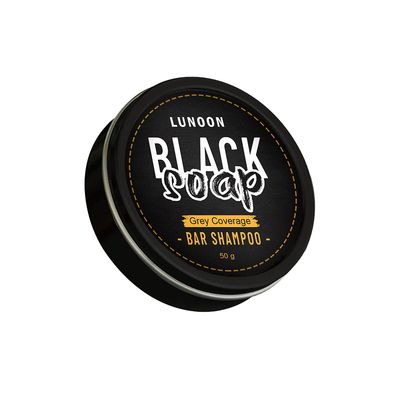 Kuankuanbao SoapCoverHair Menn Bar Sjampo, Hår Mørkere Komprimert Bar Såpe, Bar Sjampo For Hair Cover Svart