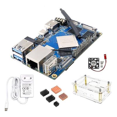 Til Orange Pi 4 4gb Lpddr4 16gb Emmc Rockchip Rk3399 Wifi + bt5.0 Gigabit Ethernet Development Board