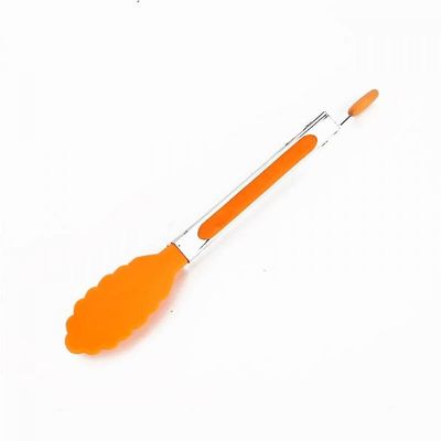 Mikasa Silikone køkken tang, rustfrit stål, til bbq, salat, brød, mad bagning, køkkenredskaber, redskaber Orange
