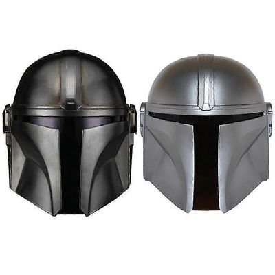Star Wars The Mandalorian lateksi Full Head Mask Boba Fett Halloween Party Cosplay Party Rekvisiitta Monivärinen valinnainen Musta