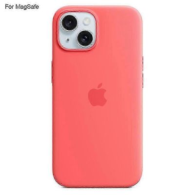 iPhone 15 -kotelolle - Ensiluokkainen nestemäinen silikonipuhelinkuori MagSafe-yhteensopivuudella ja induktioponnahdustekniikalla parantaakseen suo...