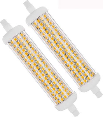 2Pack 118mm R7s LED-lamput himmennettävä lämmin valkoinen 3000K 20W vastaava 100W AC 230V 2000lm J tyyppi 180