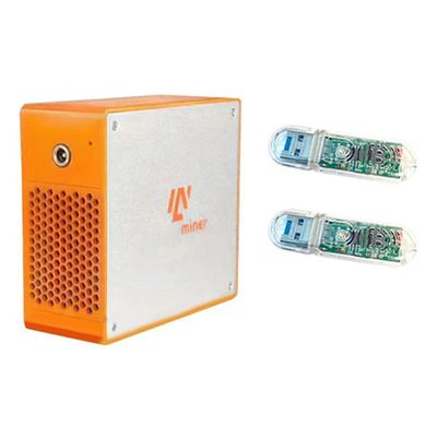 Btc Miner Solo Miner Crypto+2USB-kaivoslaite Asic Miners -kryptovaluutan kaivoslaite 11MH/S Hashrate EU-pistoke